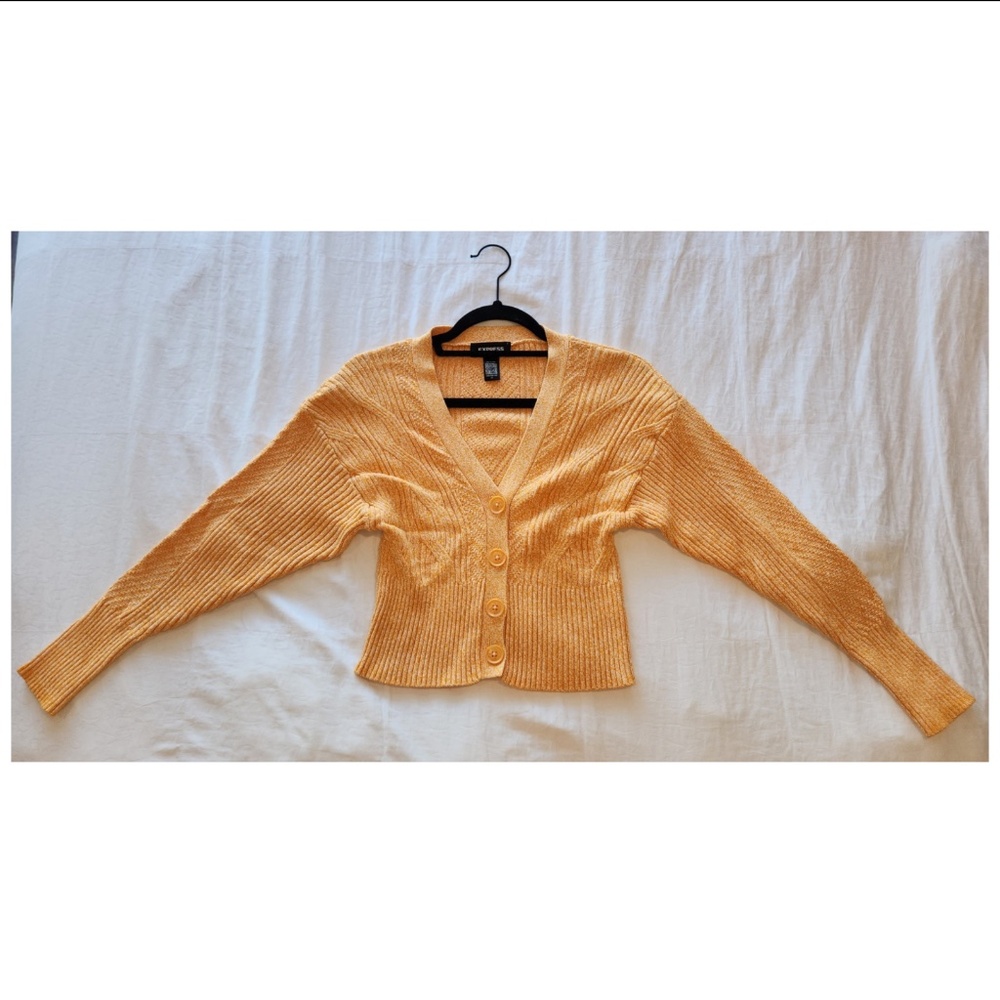 Express Knit Button-Front Cardigan – XS (Part of Matching Set - Check Closet)